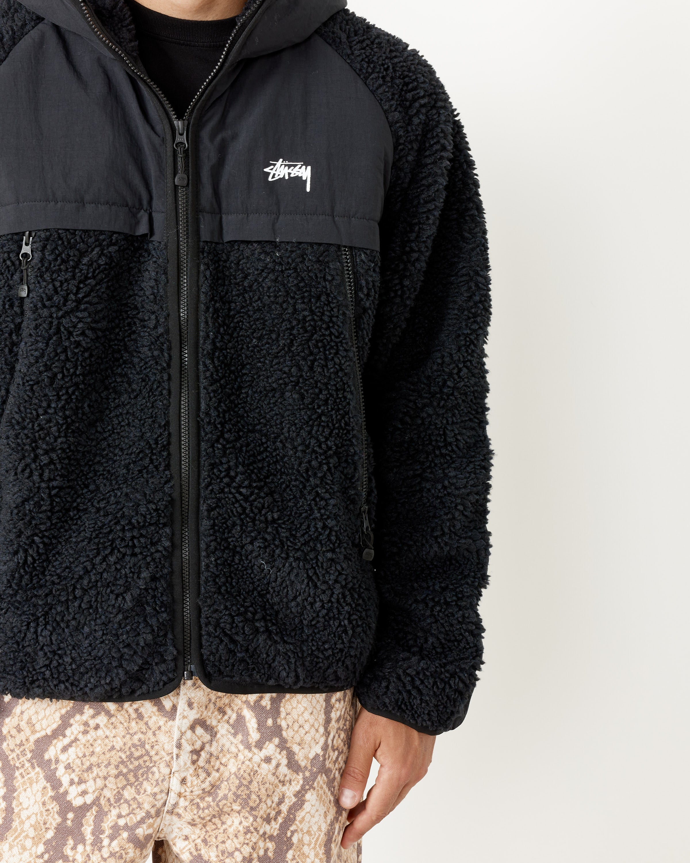 Sherpa Paneled Hooded Jacket