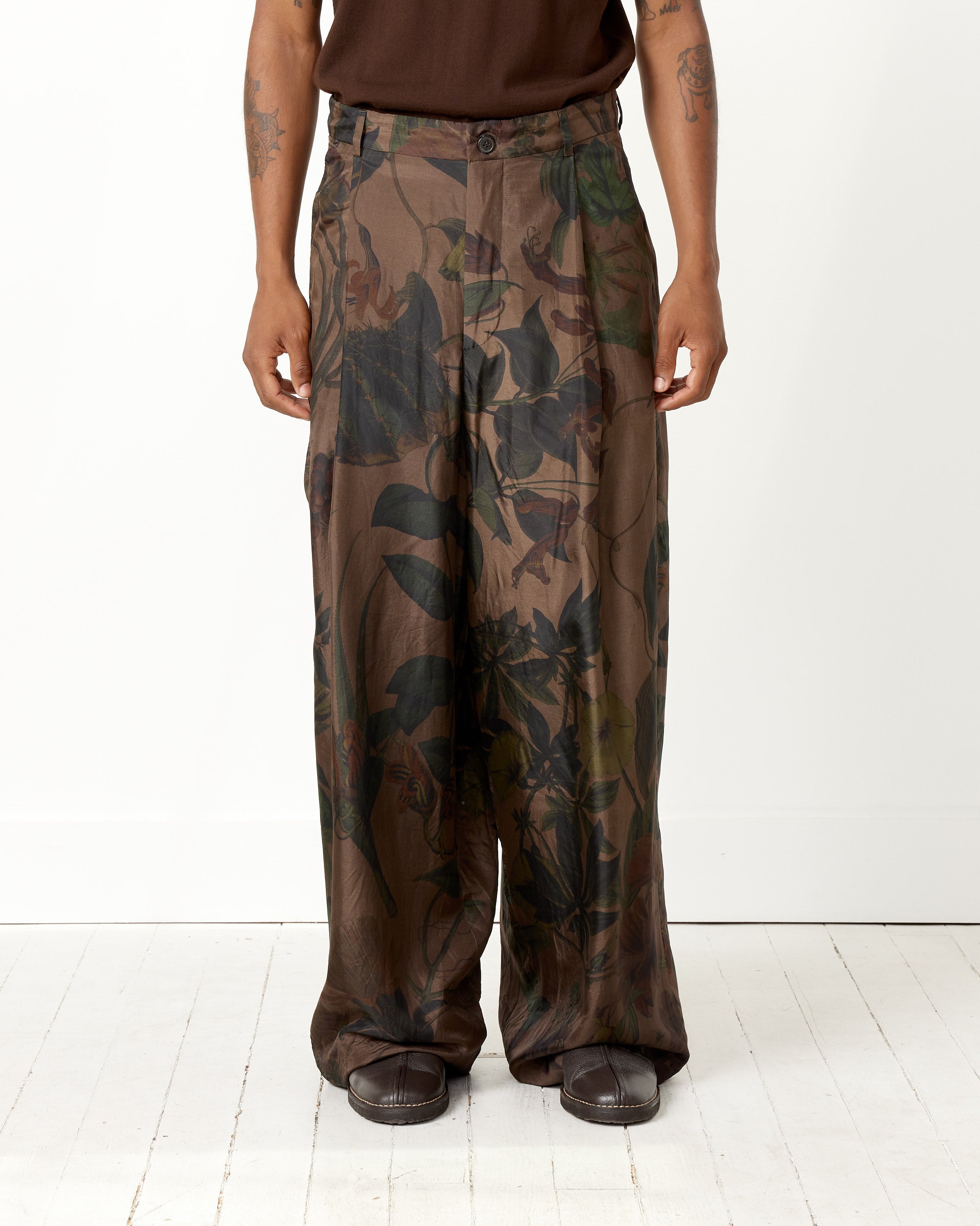 Silk Foliage Pant