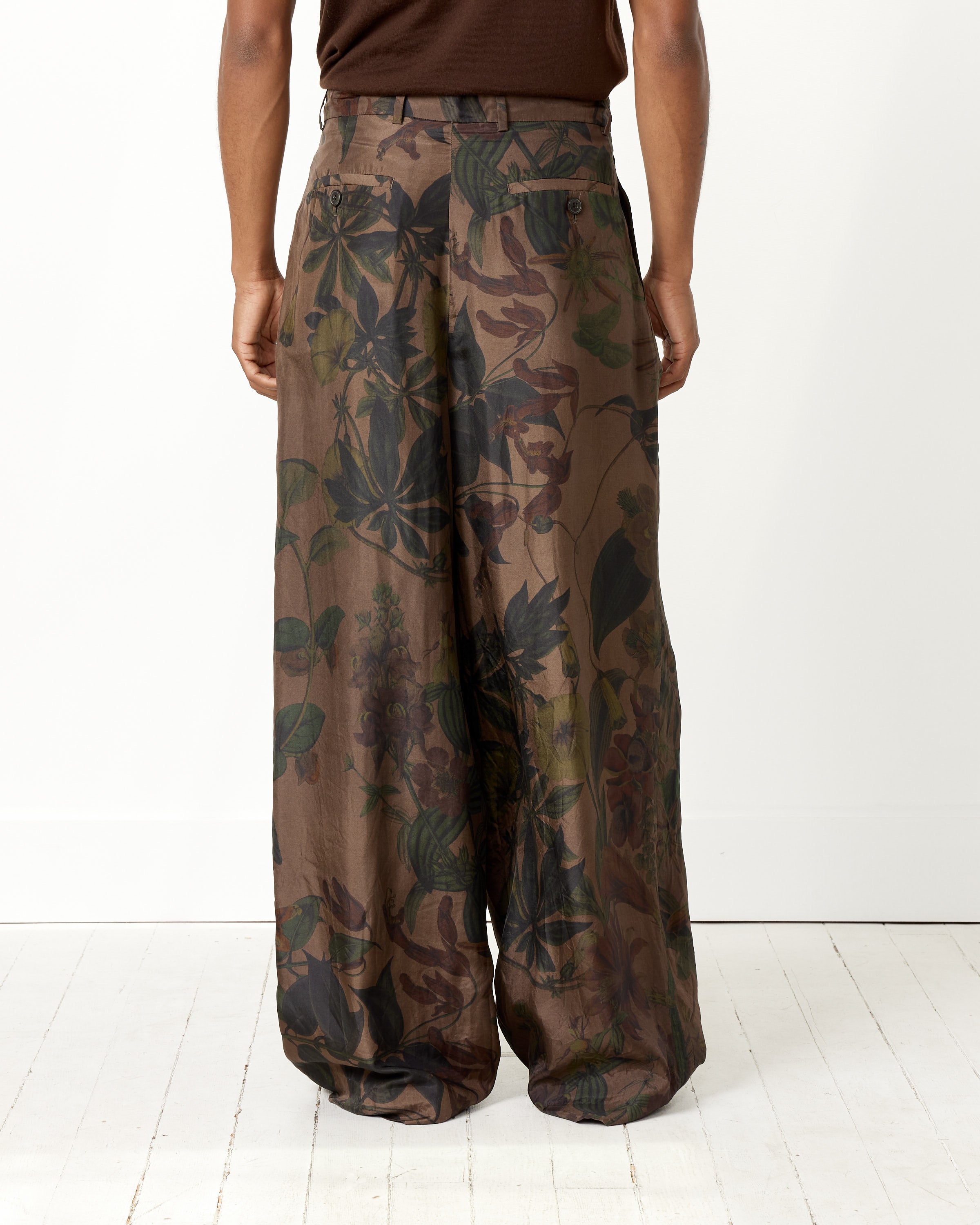 Silk Foliage Pant