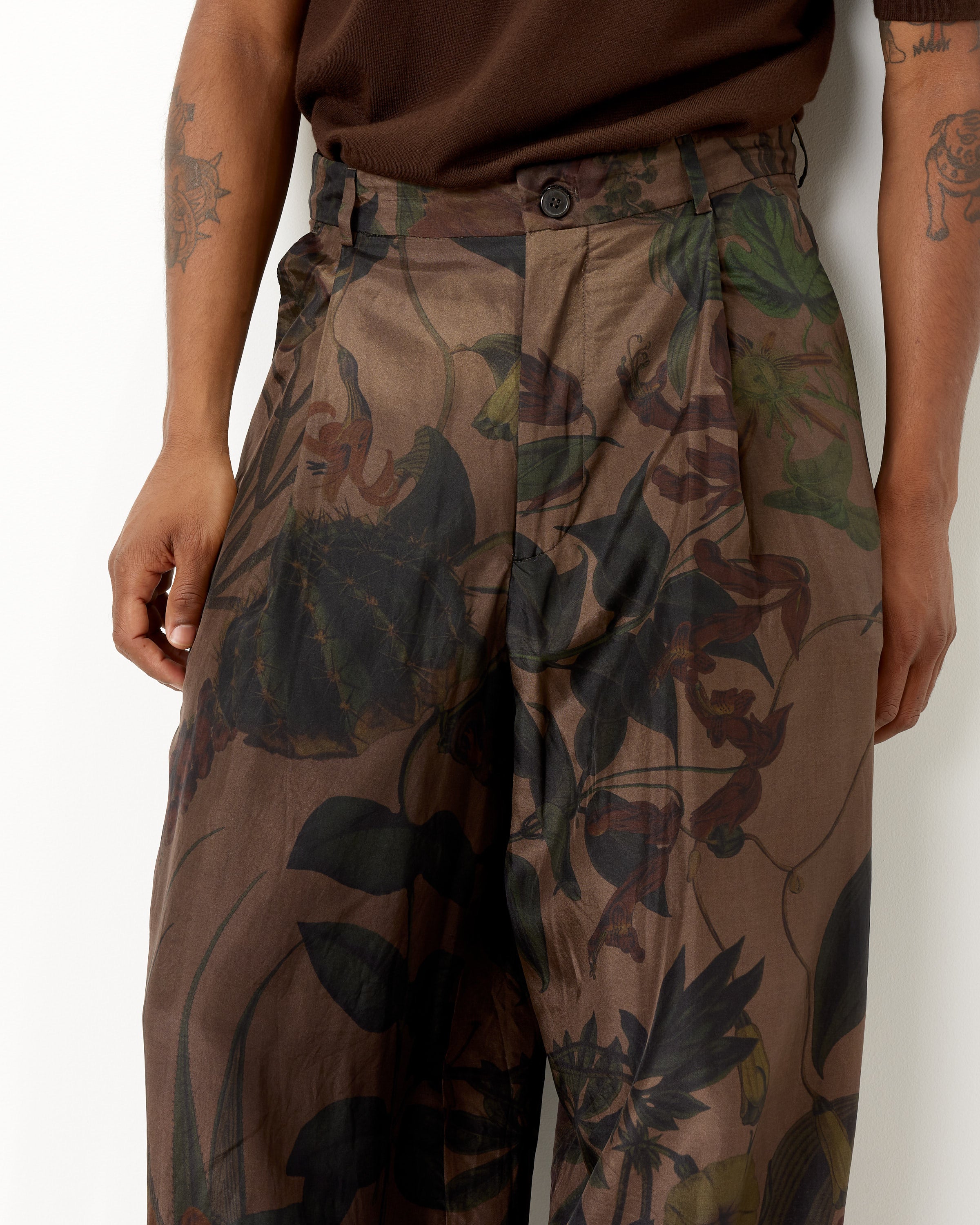 Silk Foliage Pant